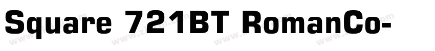 Square 721BT RomanCo字体转换